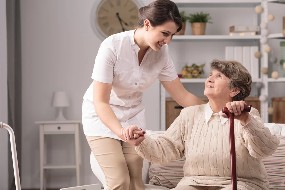 In-home care support for an older adult