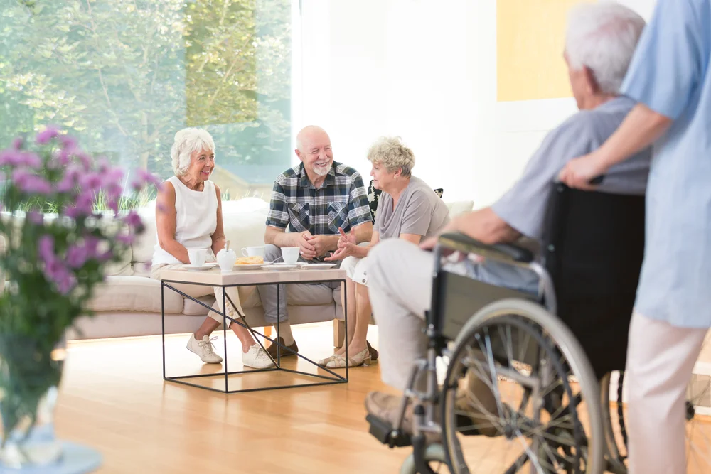Senior enjoying companionship and an active retirement lifestyle