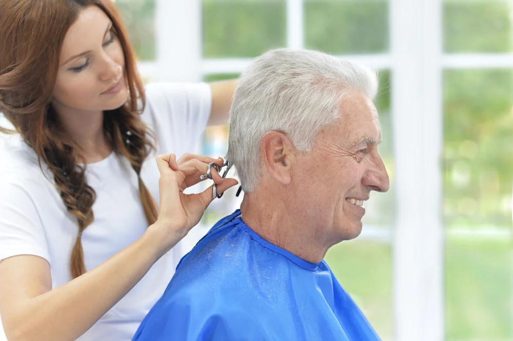 Hair care for seniors in assisted living