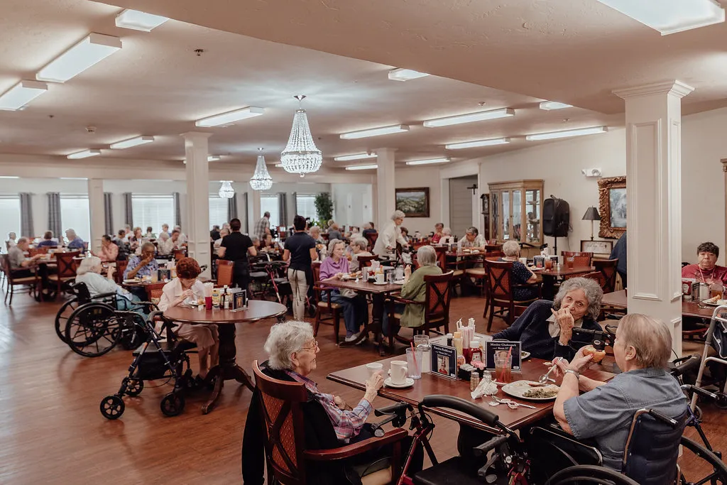 Resident enjoying daily life at Heritage Assisted Living